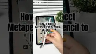 How to connect Metapen iPad pencil to iPad?✍️📱#ipadpencil #applepencil #ipad #howto #styluspen