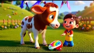 The Crying Baby Calf Dropped the Music Toy | Funny Kids Song | Nursery Rhymes for Children