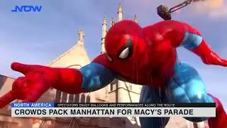 Crowds pack Manhattan for Macy&rsquo;s parade