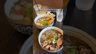 Trying thai boat noodles for the first time! This is Bangkok Broth house 😌 #foodie