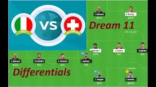 Dream 11 team Italy vs Switzerland Euro 2020 Fantasy football team small grand league
