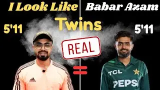 I Look Like Babar Azam | Twins Real ! | SAME HEIGHT SAME FACE 