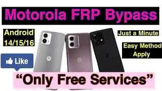 2026 Free Offer Motorola Google FRP Bypass Unlock Free  | How to bypass unlock Motorola mobile 