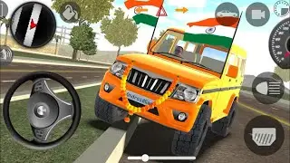 Driving  Car And Hitting Bus In indian cars simulator | Gadi Wala Game For Kids