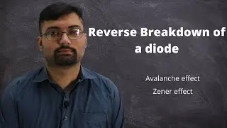 Reverse breakdown of a diode