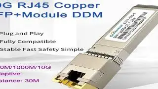 10Gb SFP to RJ45 Transceiver Module SFP-10G-T 10GBase-TX RJ45 Copper 30m For Cisco/Mikroti