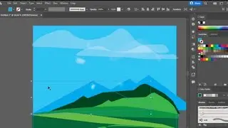 Adobe Illustrator - Vector Landscape Speed Paint