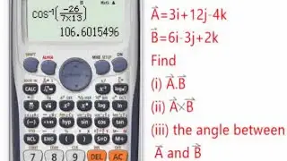 Simplified method of solving magnitude,  dot and vector product. (calculator tricks part 2)
