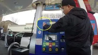 Getting gas with my smartphone!