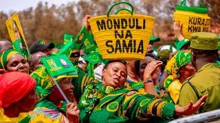Mashine ya Kazi Mbele ya Samia Isack Kadogo Mgombea ubunge Monduli
