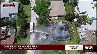 One person confirmed dead in house fire on Caloosa Trace Circle in San Carlos Park