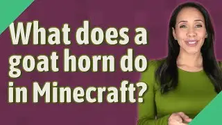 What does a goat horn do in Minecraft?