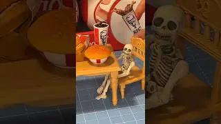 Here&rsquo;s part two of Mr.Bones opening Mini Brands KFC! #unboxing #minis #mrbones #minibrands