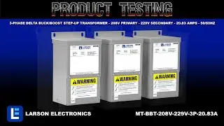 3-Phase Delta Buck/Boost Step-Up Transformer - 208V Primary - 229V Secondary - 20.83 Amps - 50/60Hz