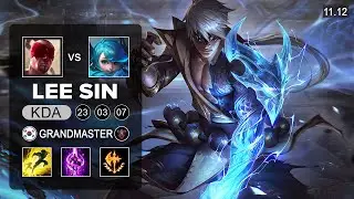 Lee Sin Top vs Gwen - KR Grandmaster Patch 11.12