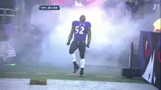 Ray Lewis dances out of the tunnel in Baltimore for the last time