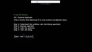 Coding Interview Walkthrough: Detect Duplicates in an Array (Step-by-Step)