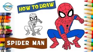 spiderman drawing, How to draw spiderman | step by step spiderman drawing