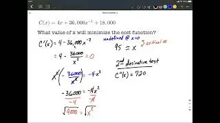 Minimize cost function and find minimum total cost