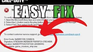 Как исправить код ошибки 0x00001338 в играх Call of Duty (MW2, MW3, BO6 и других!)