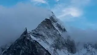 【4K】 Winter Mountains    Drone Shots  Royalty free drone shots