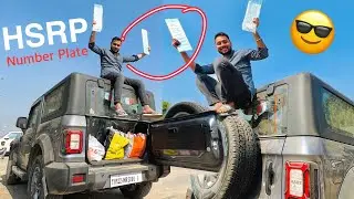 स्पेशल नम्बर ❤️ HSRP Number Plate Installed on Our New THAR