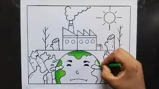 Plastic Mukt Bharat Drawing / International Plastic Bag Free Day Poster Drawing / Beat Plastic