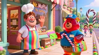 The Muffin Man Lives in Candy Lane | Sweet Nursery Rhyme for Kids | Fun Kids Songs & Rhymes