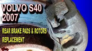 VOLVO S40 2007 WYMIANA KLOCK&Oacute;W I TARCZ HAMULCOWYCH TYLNYCH + SAMODZIELNY ADAPTER DO TŁOCZKA HAMUL...