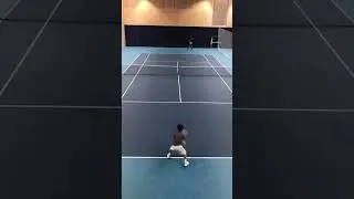 Not recovering behind the baseline  #tennis