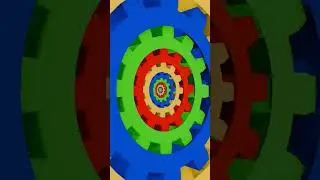 🔄 Infinite Gear Loop | 3D Animation ✨⚙️