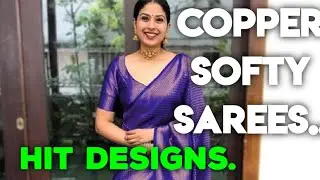 Kubera Copper Softy Sarees Online| Hit Designs.
