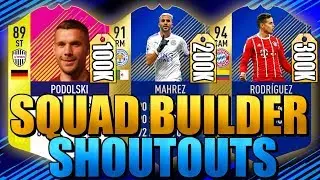 100K/200K/300K HYBRIDS SQUAD BUILDER SHOUTOUTS FIFA 18 ULTIMATE TEAM