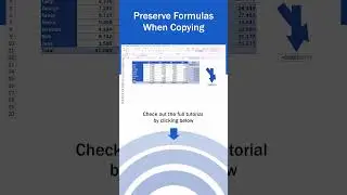 How to Copy and Paste Formulas in Excel without Changing Cell References