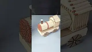 Match sticks train making.#craft #matchsticks #matchbox