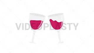 Red Wine Toast Animation [MOV & GIF]