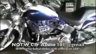 2010 Harley Softail Delux with underglow LED's