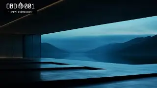 Modern Corridor Overlook | 3 Hours Calm Mountain Thunder & Wind Ambience for Sleep or Focus
