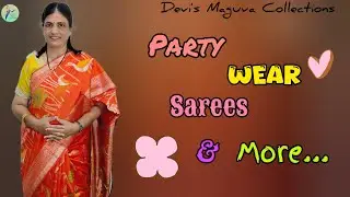 💫Party wear sarees and more@Devi's Maguva Collections ||7396841375 #saree