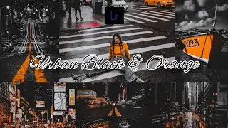 Urban Black and Orange Preset-Lightroom Mobile Presets