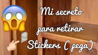 Tip Cómo quitar stickers o pegamento de madera / Tips de limpieza