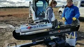 THE BLACK DIAMOND LOG SPLITER, Splitting firewood the quick and easy way to stack up cords