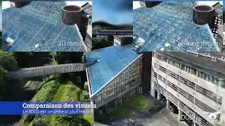 Photogramm&eacute;trie vs Gaussian Splatting (3DGS) &ndash; Comparaison de rendus 3D de b&acirc;timent