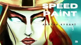 Avatar Kyoshi Semi-Realism Digital Art Timelapse 