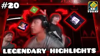 GD TODAY #20: LEGENDARY HIGHLIGHTS | Geometry Dash