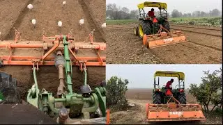 John deere 5210 || 8 foota rotavator performance🚜💪