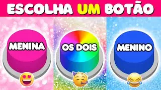 Qual Bot&atilde;o Voc&ecirc; Escolhe? |💗💙🌈 | Desafio Slime Quiz