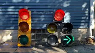 Econolite Bullseye 3 Section and McCain Doghouse Traffic Signals