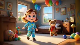 Baby Ella Jumps in Bed | Bedtime Song for Kids | Nursery Rhymes and Toddler Learning