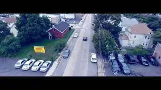 DJI Phantom 4. Drone Following A Ford Mustang